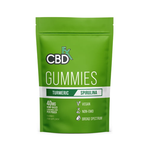 CBDfx Gummies - Turmeric & Spirulina (Pouch of 8)