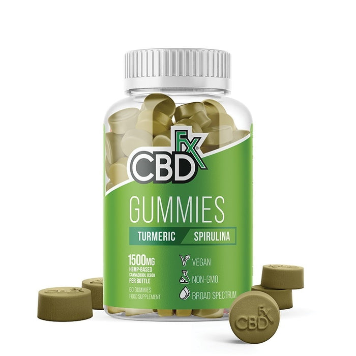 CBDfx Gummies - Turmeric & Spirulina (Jar of 60)