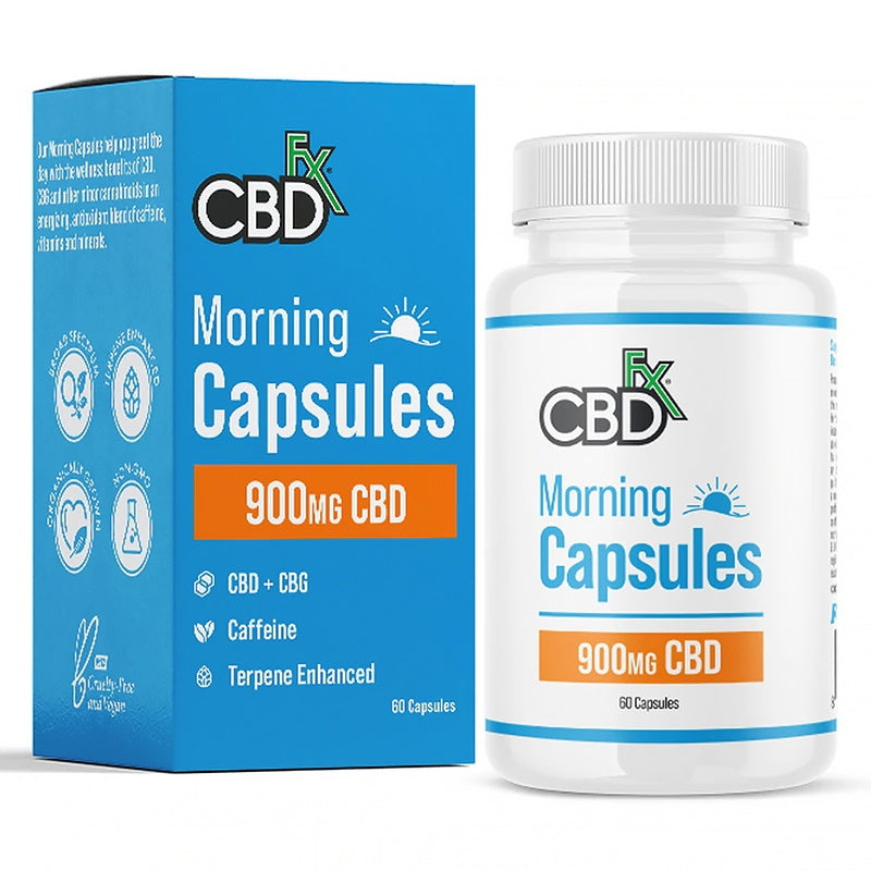 CBDfx Morning Capsules 900mg (Jar of 60)