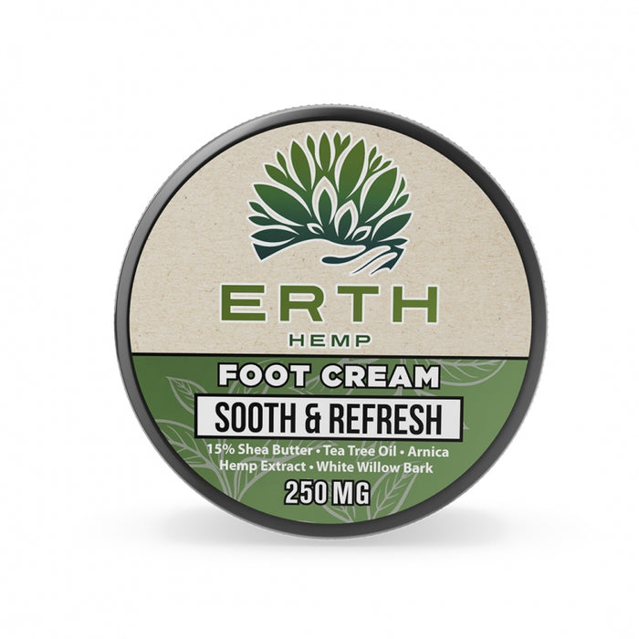 ERTH Sooth & Refresh CBD Foot Cream 250mg